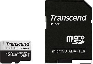 Карта памяти Transcend microSDXC TS128GUSD350V 128GB (с адаптером)