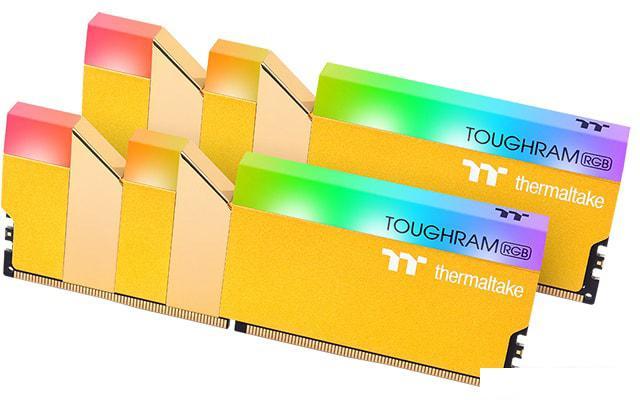 Оперативная память Thermaltake ToughRam RGB 2x8GB DDR4 PC4-28800 RG26D408GX2-3600C18A - фото 1 - id-p219448874