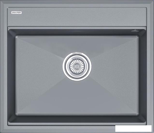 Кухонная мойка Paulmark Stepia-590 PM115951-GRM (серый металлик)