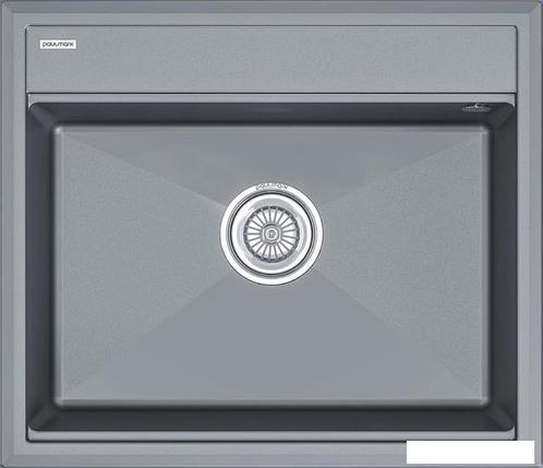 Кухонная мойка Paulmark Stepia-590 PM115951-GRM (серый металлик), фото 2