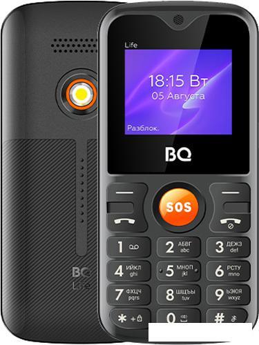Кнопочный телефон BQ-Mobile BQ-1853 Life (черный/оранжевый) - фото 1 - id-p219505062