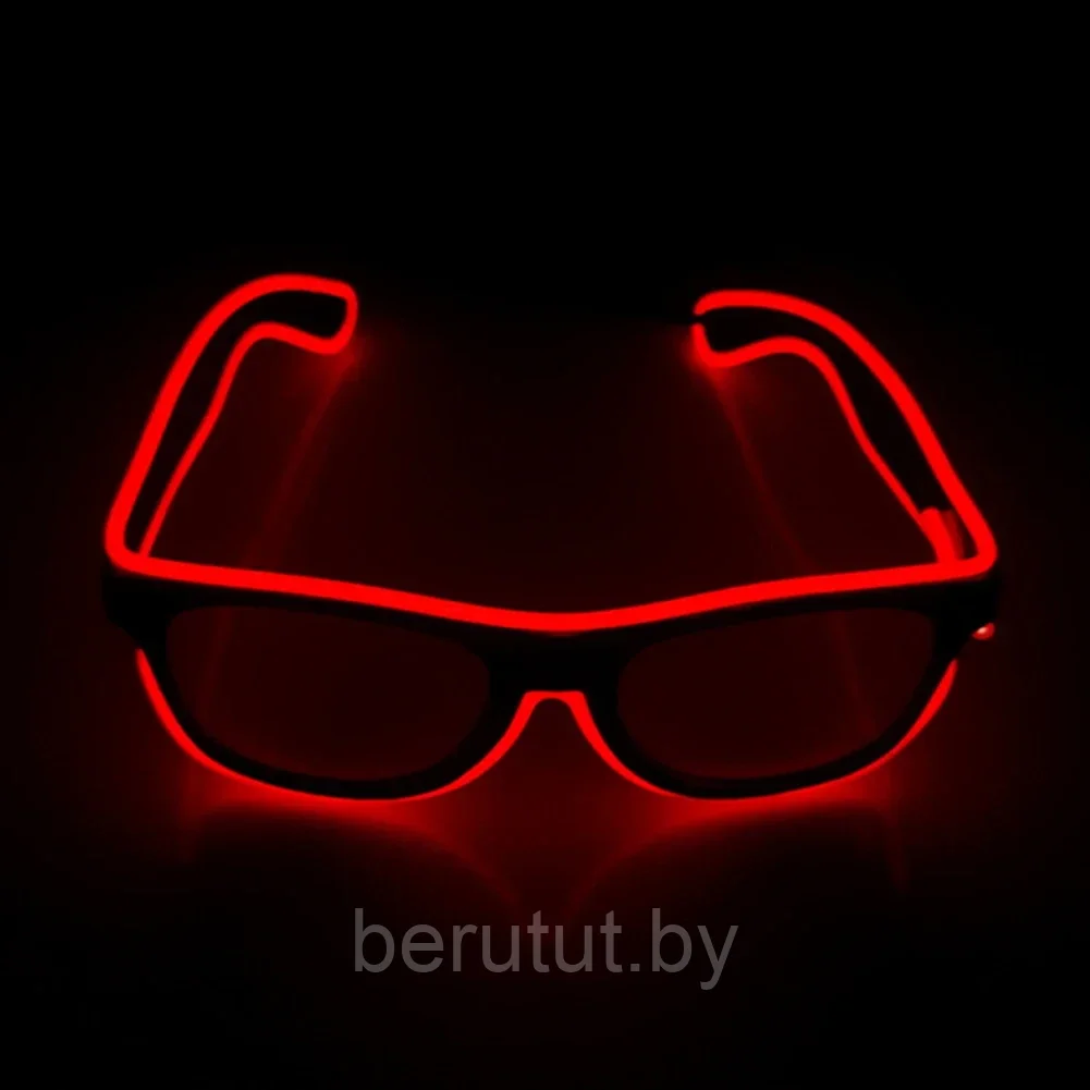 Светящиеся очки неоновые светодиодные LED - фото 4 - id-p219544611