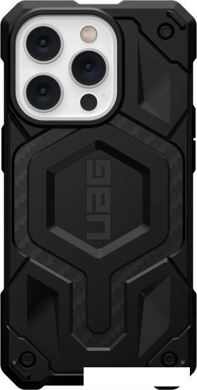 Чехол для телефона Uag для iPhone 14 Pro Monarch Pro for MagSafe Carbon Fiber 114030114242 - фото 5 - id-p219215671