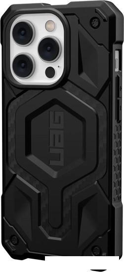 Чехол для телефона Uag для iPhone 14 Pro Monarch Pro for MagSafe Carbon Fiber 114030114242 - фото 6 - id-p219215671