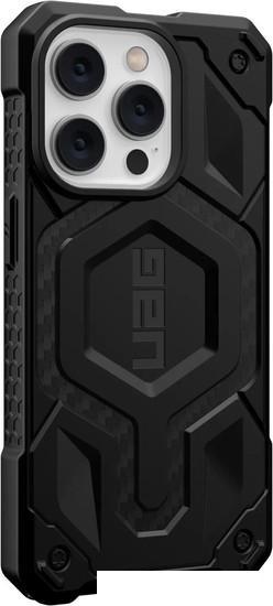 Чехол для телефона Uag для iPhone 14 Pro Monarch Pro for MagSafe Carbon Fiber 114030114242 - фото 7 - id-p219215671