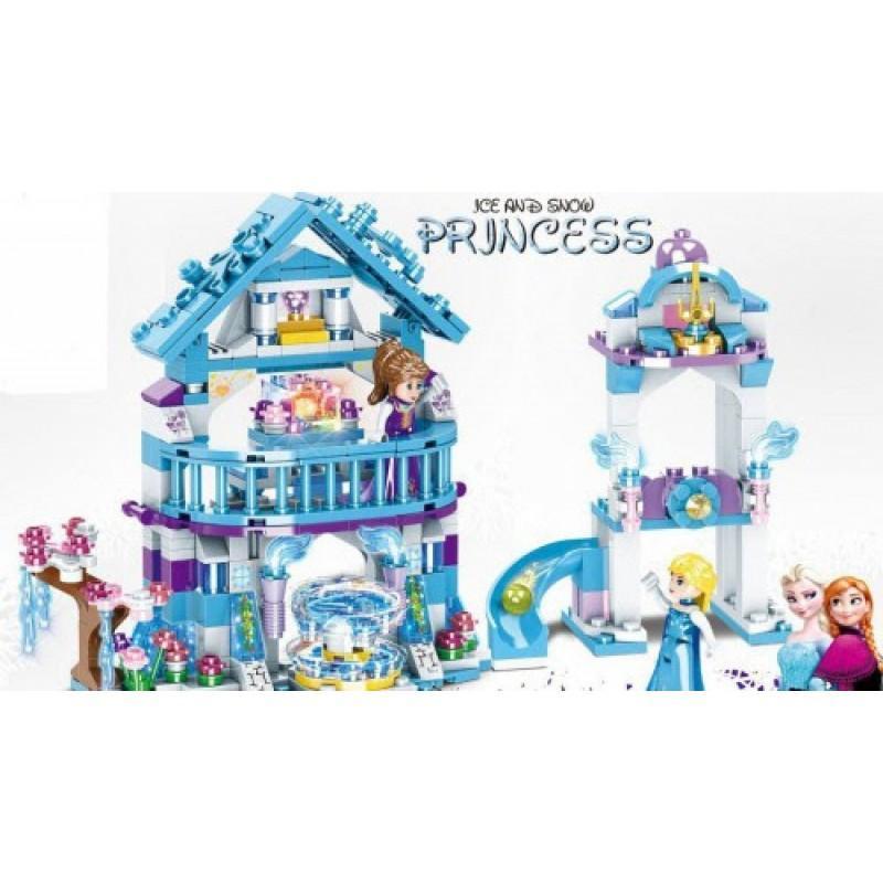 Детский Конструктор LB574 Frozen Холодное сердце Королевский замок 411 деталей - фото 4 - id-p219546732