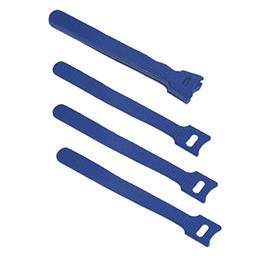 Cabeus CLAMP-150-BL Хомут для кабеля, липучка с мягкой застежкой, 150x14 мм, синий (10 шт.) - фото 1 - id-p219505616