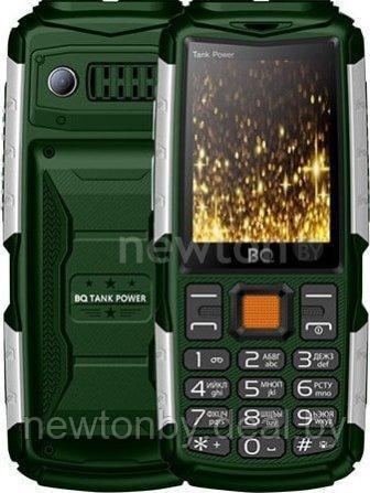 Кнопочный телефон BQ-Mobile BQ-2430 Tank Power (зеленый) - фото 1 - id-p219547026