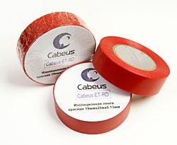 Cabeus ET-RD Изоляционная лента красная 19ммх20мх0.13м - фото 1 - id-p219505667