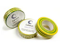 Cabeus ET-YG Изоляционная лента желто-зеленая 19ммх20мх0.13мм - фото 1 - id-p219505670