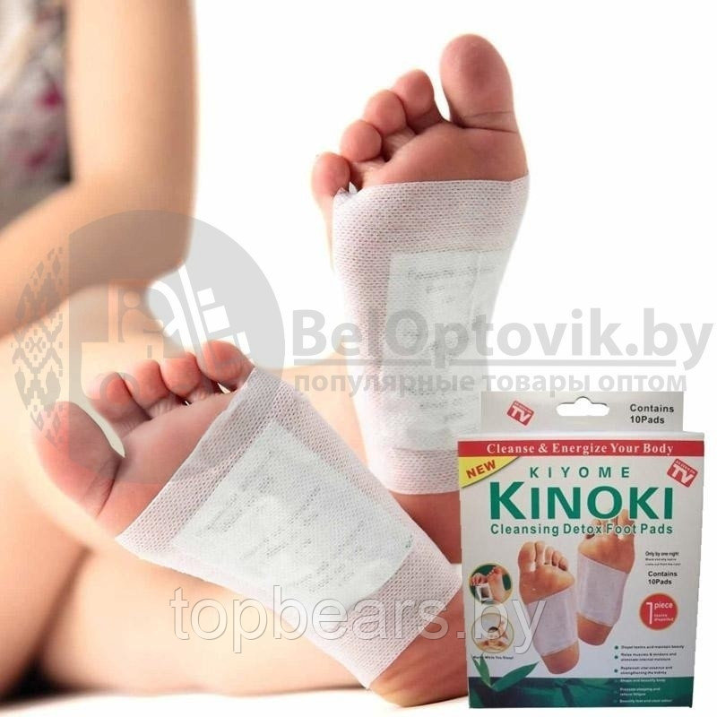 Детоксикационный пластырь Киноки Kinoki CE Foot Patch(10 патчей) - фото 2 - id-p219502111