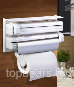 Кухонный диспенсер (органайзер) для бумажных полотенец, пленки и фольги Triple Paper Dispenser - фото 1 - id-p219502112