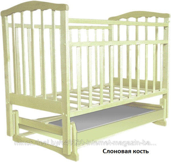 Детская кроватка Золушка 4 +Маятник+Ящик. - фото 5 - id-p31495444