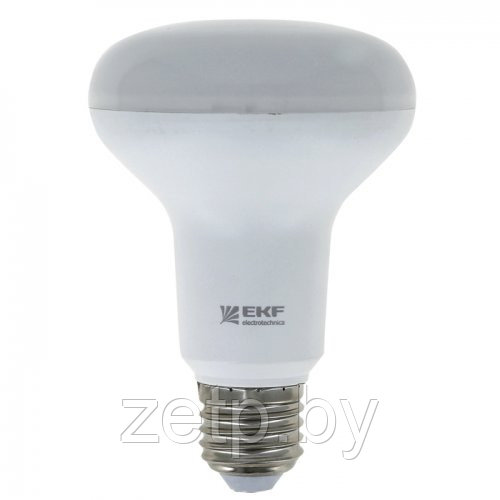Лампа светодиодная FLL-R80 10W 4000К E27 EKF Simple