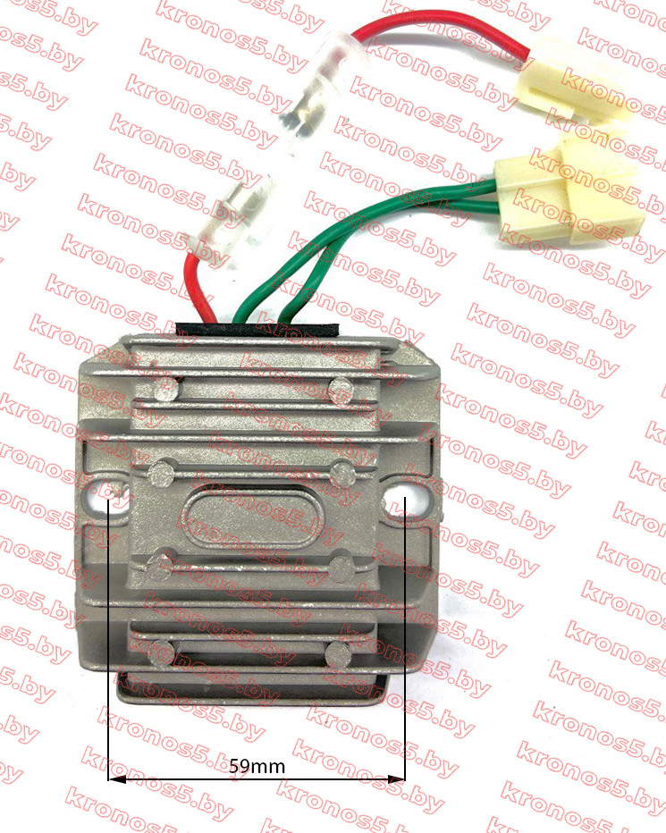 Реле (регулятор) зарядки мотоблока 178F-186F 2 разьема 3 провода - фото 1 - id-p219345061