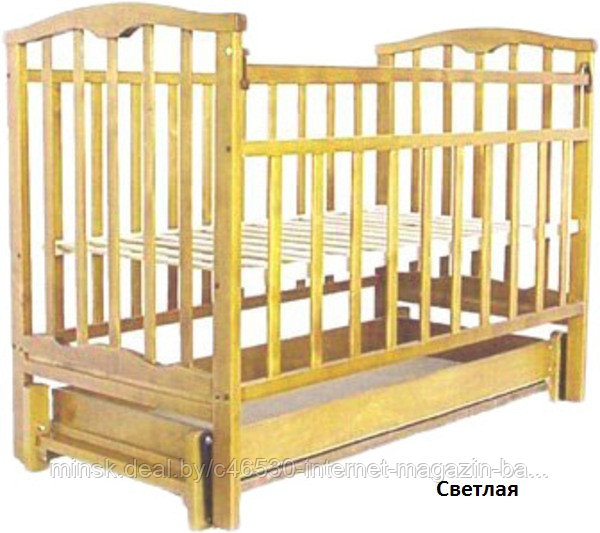 Кроватка детская Маятник+Ящик. Бесплатная доставка. - фото 6 - id-p31495525