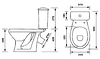 Унитаз напольный Оскольская керамика Суперкомпакт А (белый, косой выпуск), фото 5