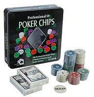 Настольная игра Покер 100 фишек, набор для игры в Poker