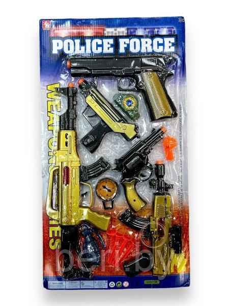Детский набор полицейского, с аксессуарами, игровой набор Набор 6 - фото 1 - id-p219561452