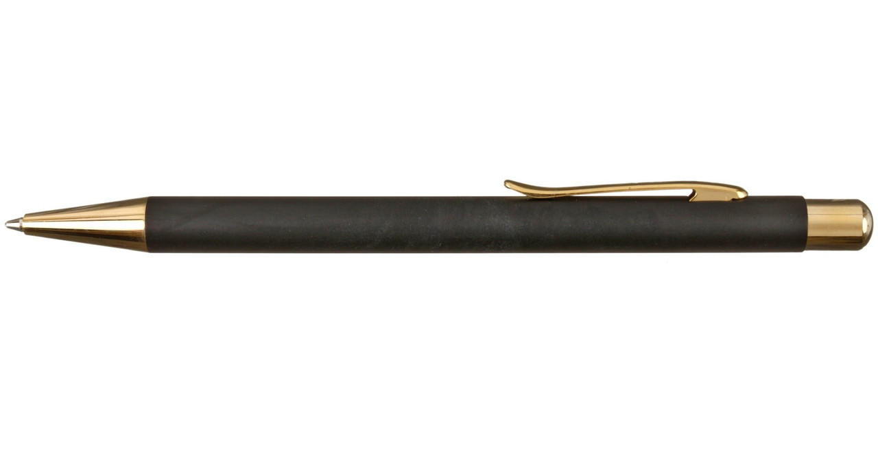 Ручка подарочная шариковая автоматическая Luxor Nova корпус черный с золотистыми вставками - фото 3 - id-p219544410