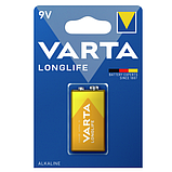 Батарейка 1*9V VARTA LONGLIFE крона, фото 2