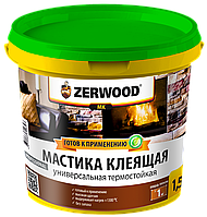 Мастика клеящая ZERWOOD MK термостойкая до +1300°С для печей, каминов 4