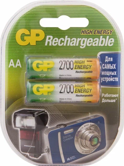 Аккумулятор AA GP GP270AAHC-CR2 (NiMH) 2700 - фото 3 - id-p219562561