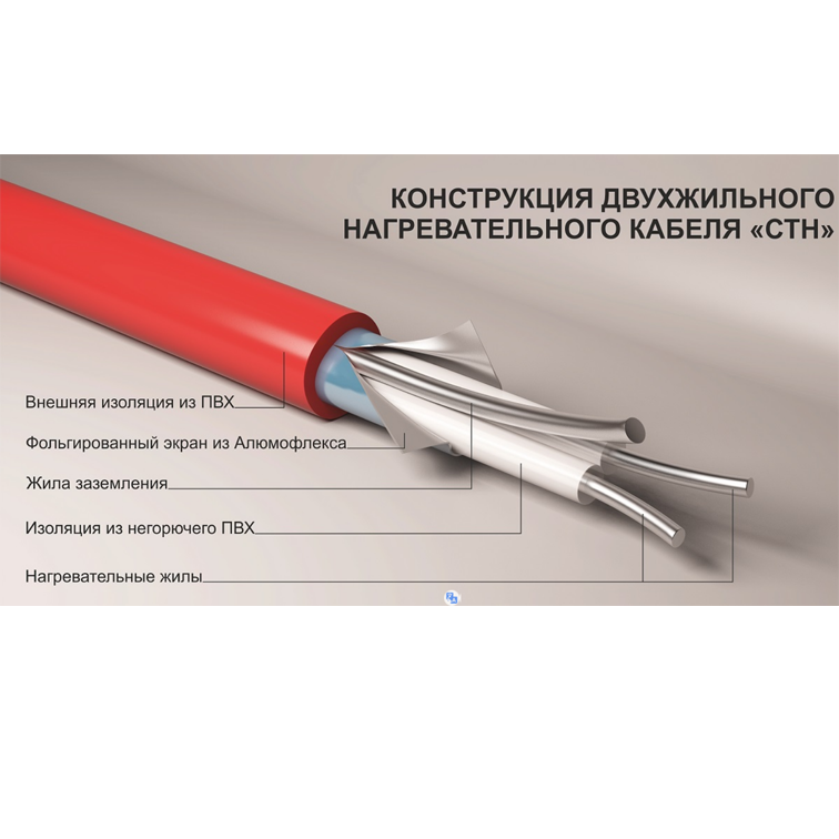 Теплый пол Квадрат тепла под плитку СТН КМ. Электрический ИК инфракрасный - фото 4 - id-p219562642