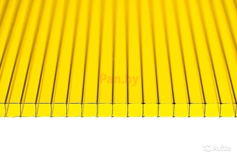 Поликарбонат сотовый Сэлмакс Групп Мастер желтый 6000*2100*3,8 мм, 0,48 кг/м2 - фото 1 - id-p219550068