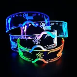 Очки светящиеся светодиодные неоновые в стиле Киберпанк (Cyberpunk) для Тик тока (TikTok), фото 4