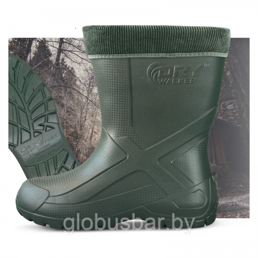 Сапоги -40C ВЗРОСЛЫЕ ВОДОНЕПРОНИЦАЕМЫЕ XTRACK SHORT GREEN - фото 6 - id-p218245629