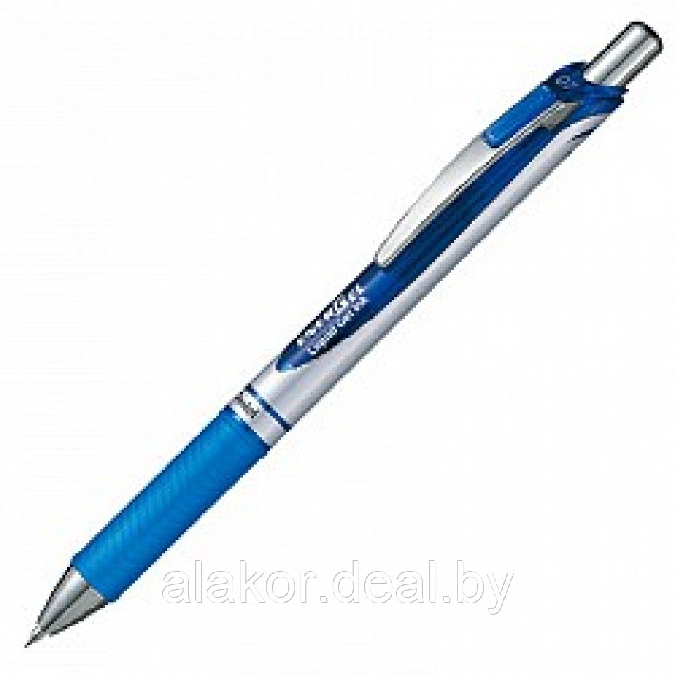 Ручка роллер автоматическая Pentel "Energel BL77", 0.7, синий, корпус синий/серебристый - фото 1 - id-p219564807