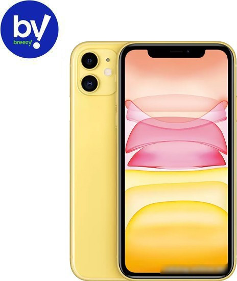 Apple iPhone 11 64GB Восстановленный by Breezy, грейд A (желтый) - фото 1 - id-p219564343