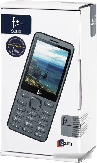 Мобильный телефон F+ S286 (серебристый) - фото 4 - id-p219564359
