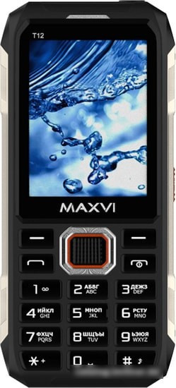 Мобильный телефон Maxvi T12 (черный) - фото 2 - id-p219564385