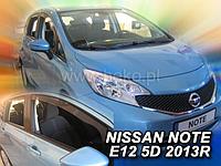 Ветровики вставные для Nissan Note E12 (2013-) 5 дверей / Ниссан Ноут [24284] (HEKO)