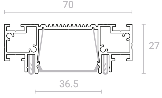 Световая линия SLIM LINE черный - фото 2 - id-p219564842