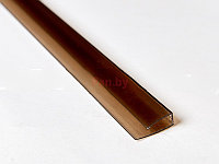 Торцевой профиль для поликарбоната Сэлмакс Групп 6 мм бронза (коричневый), 2100мм