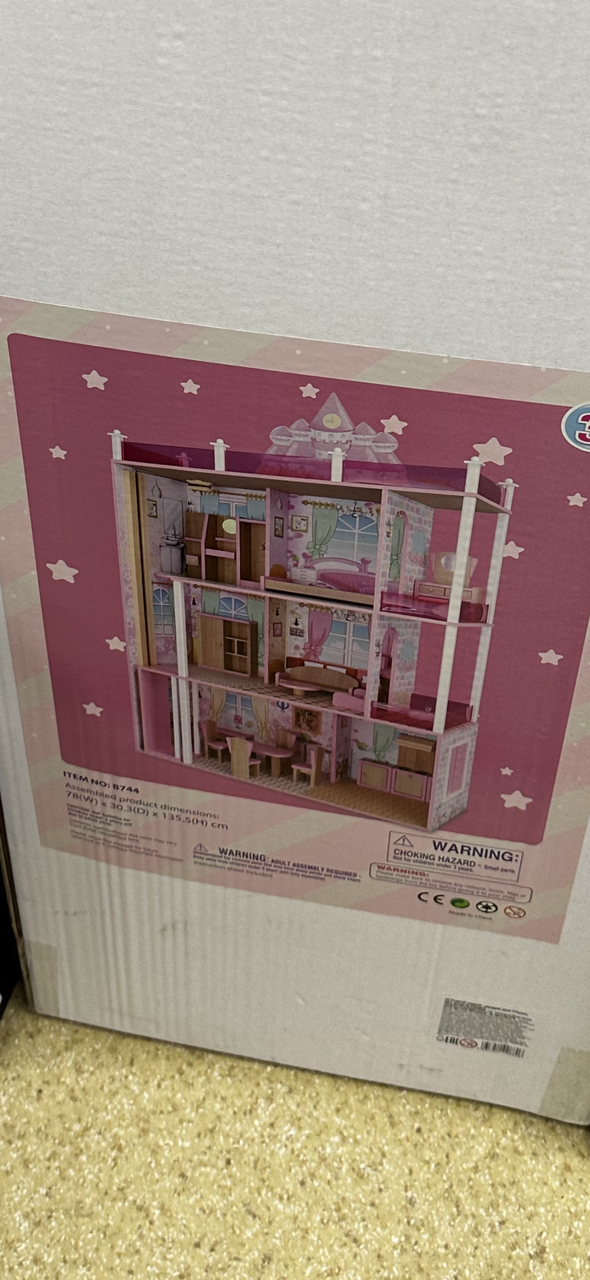 Деревянный кукольный домик для куклы Барби Ausini B744 ,3 этажа- 8 комнат - фото 3 - id-p219564926