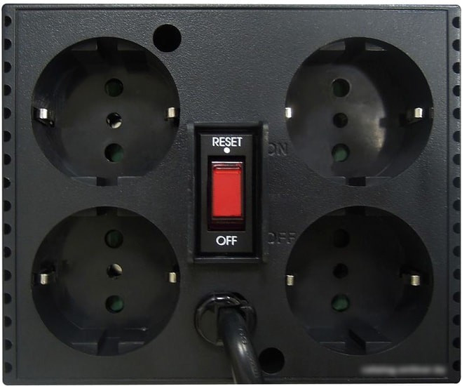 Стабилизатор напряжения Powercom TCA-1200 (черный) - фото 3 - id-p219564567