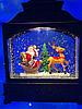 Светильник новогодний с музыкой "Санта в санях с оленем" + подарочек, фото 3