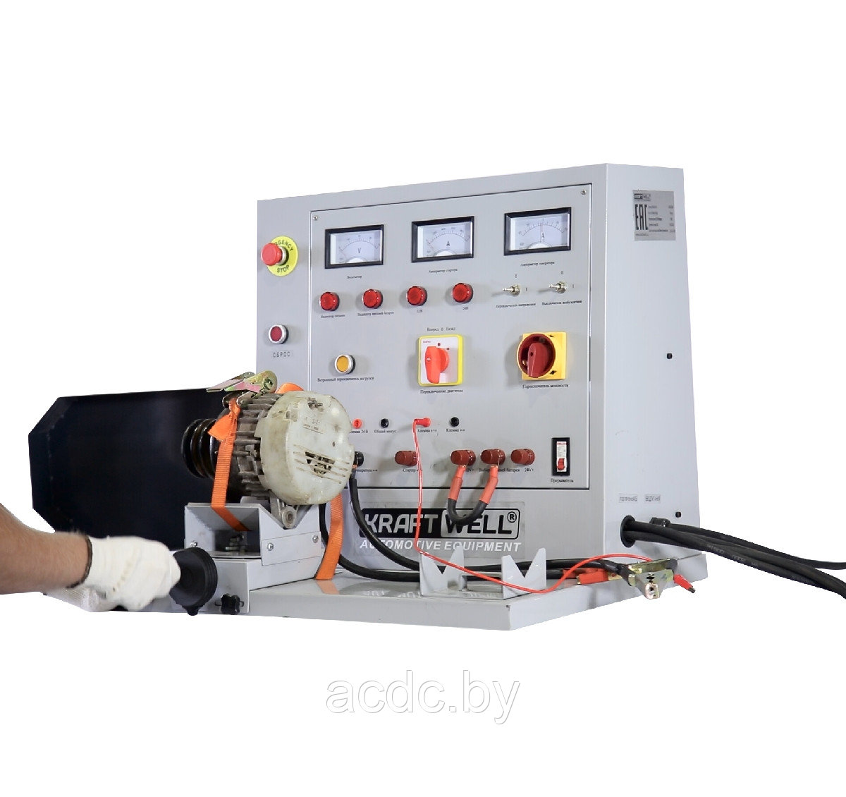 Электрический стенд для проверки генераторов и стартеров KraftWell - фото 1 - id-p219567137