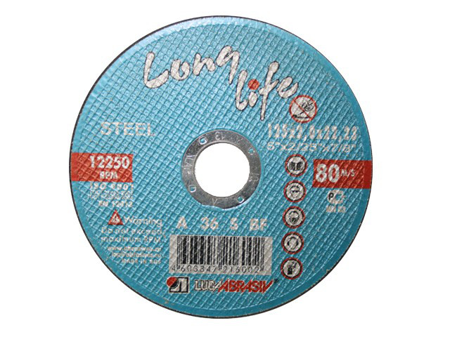Отрезной круг 230х2,0х22мм для металла Луга Long Life Lugaabrasiv - фото 1 - id-p219567280
