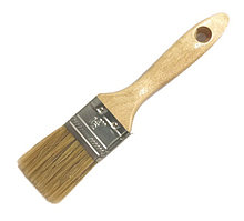 Кисть плоская Евро, натуральная щетина, деревянная ручка, 2 (50.8 мм) - 100-104