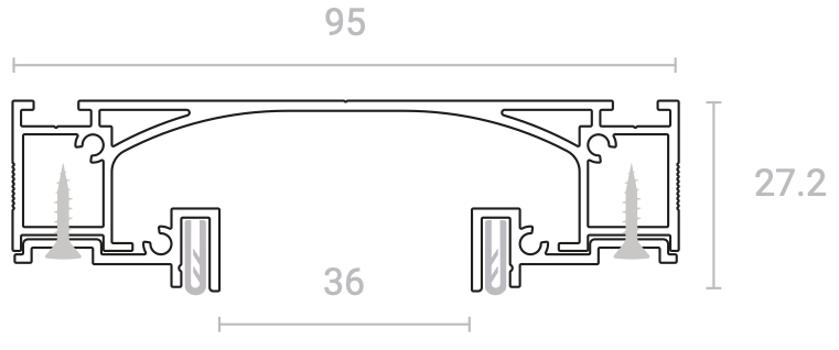 SLIM 35 Нишевая световая линия, белая - фото 2 - id-p219572801