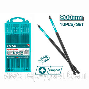 Бита ударная PH1 200 мм TOTAL TACIM16PH183 (10 шт)