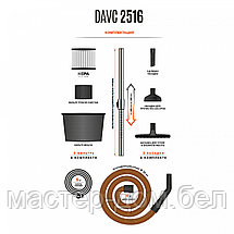 Пылесос строительный DAEWOO DAVC 2516S, фото 2