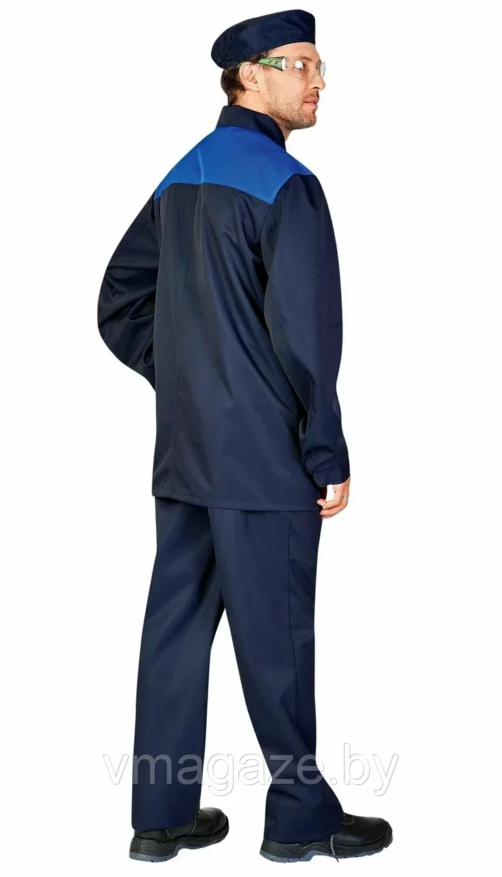 Костюм КЩС брюки,куртка,берет (цвет темно-синий с васильковым) - фото 2 - id-p219577043