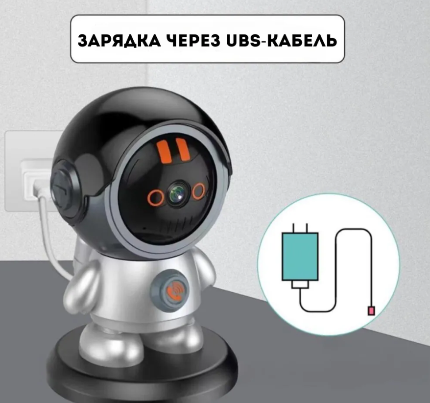 Умная камера видеонаблюдения настольная поворотная Smart Robot Wireless IP camera Auto Tracking Wi Fi YH-A5DCL - фото 6 - id-p219577068