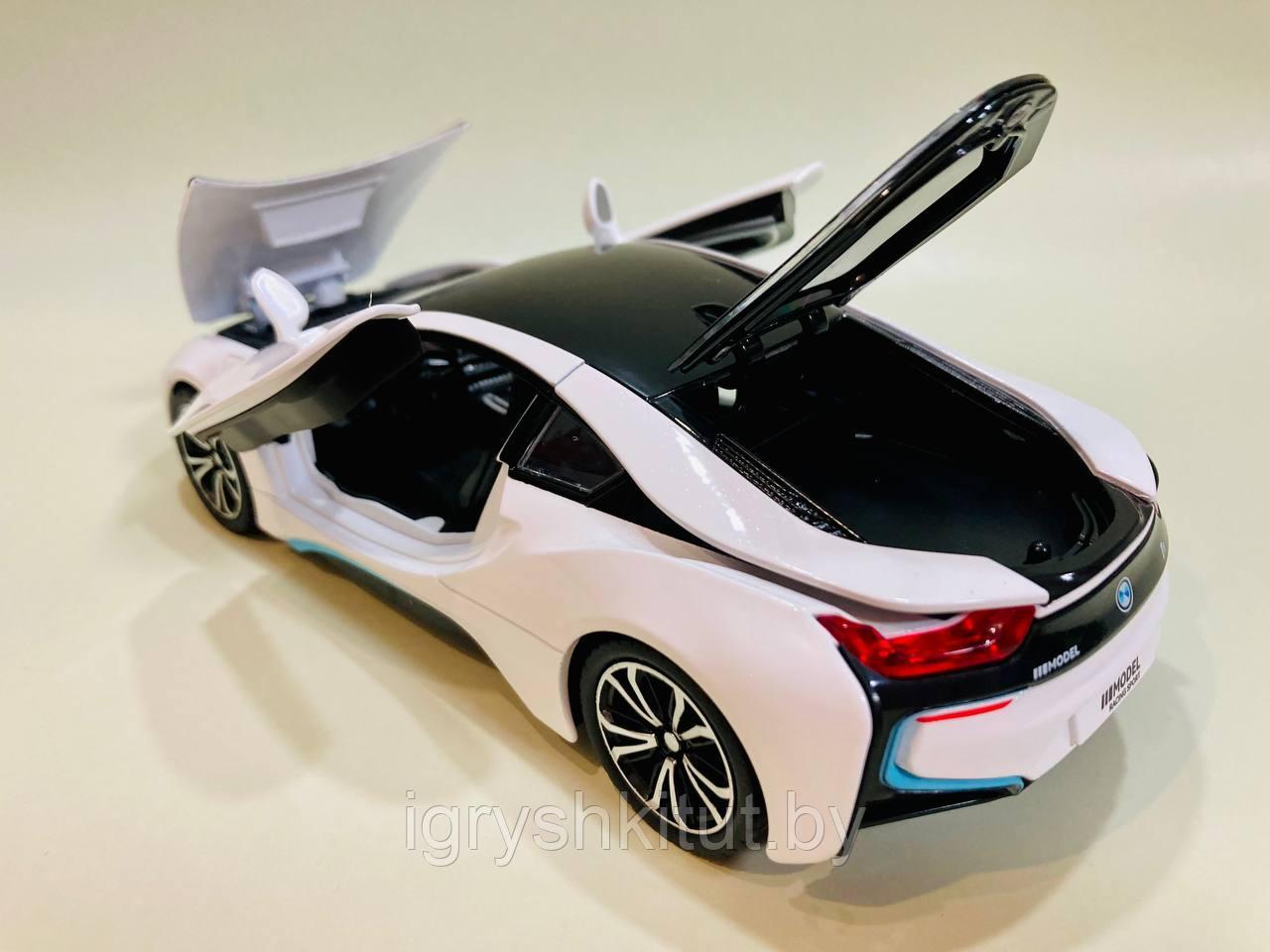 Металлическая машинка BMW i8 (БМВ), свет, звук - фото 4 - id-p219577270